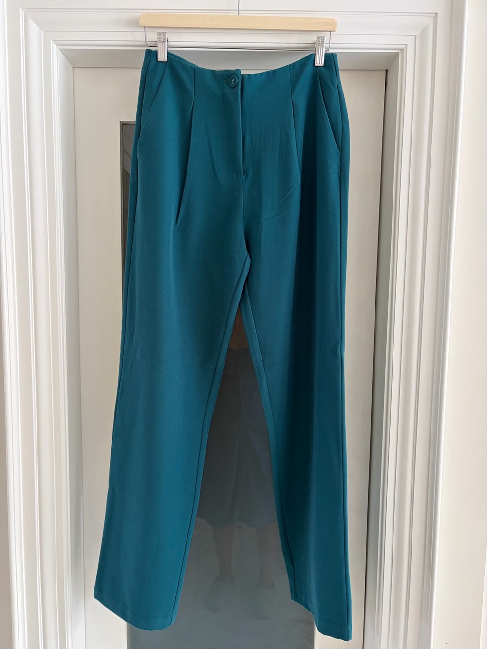 Y.A.S Teal High-Waist Trousers